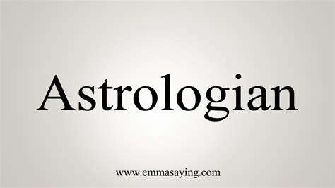 How To Say Astrologian .